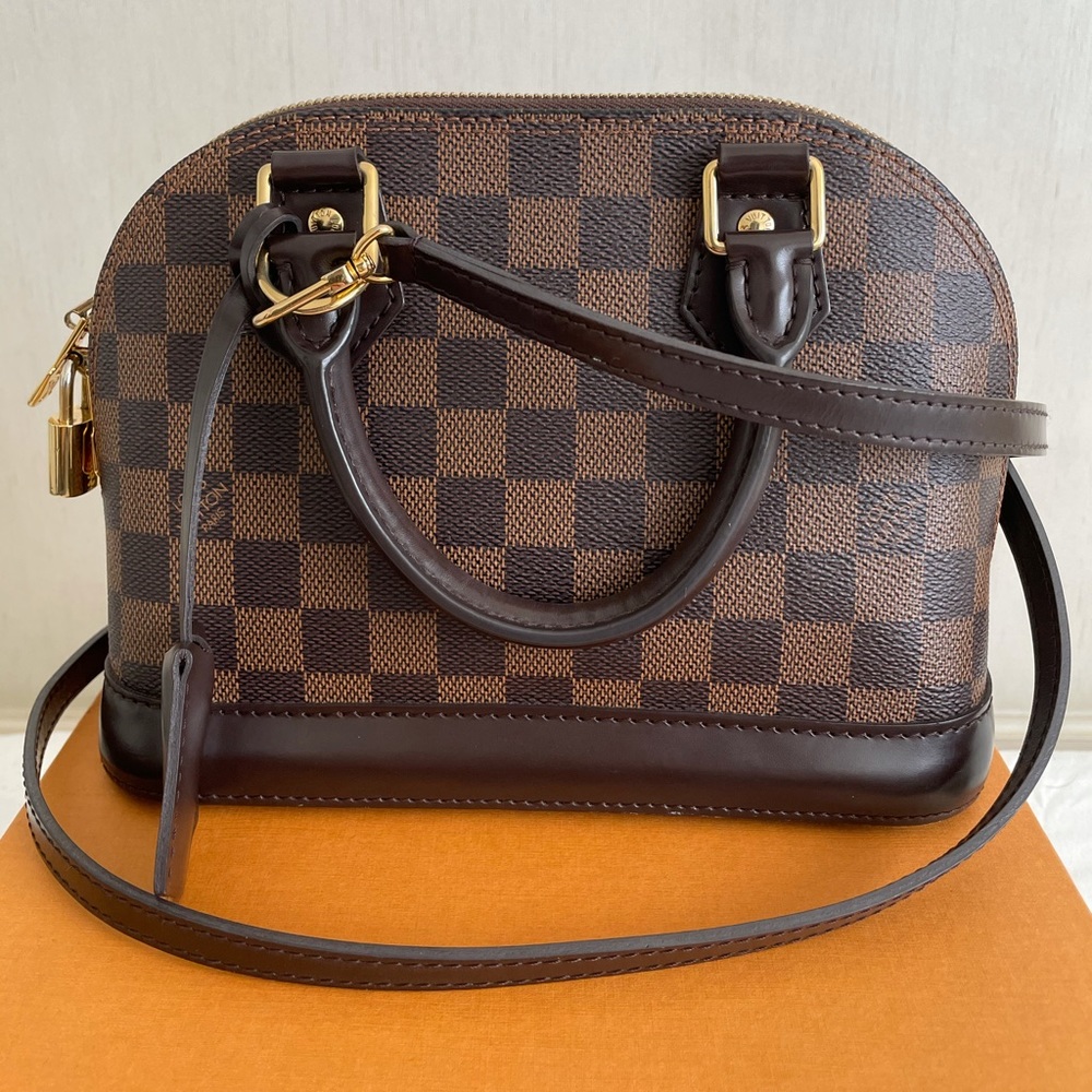 Louis Vuitton Brown Checkered Shoulder Bag